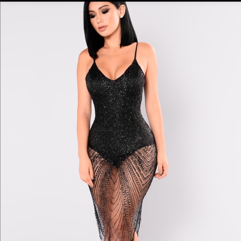 Black sparkle dress